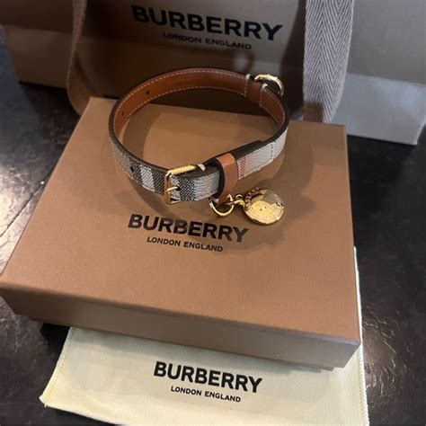 dog collar burberry|burberry dog collars for sale.